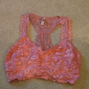 Zenana Outfitters Lace Bandeau in Coral